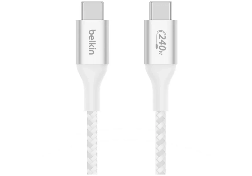 Belkin Câble USB BoostCharge 240W USB C - USB C 1 m blanc