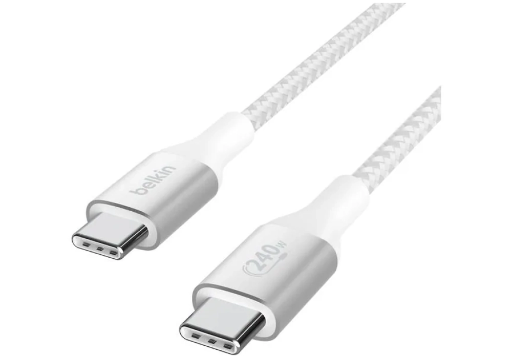 Belkin Câble USB BoostCharge 240W USB C - USB C 1 m blanc