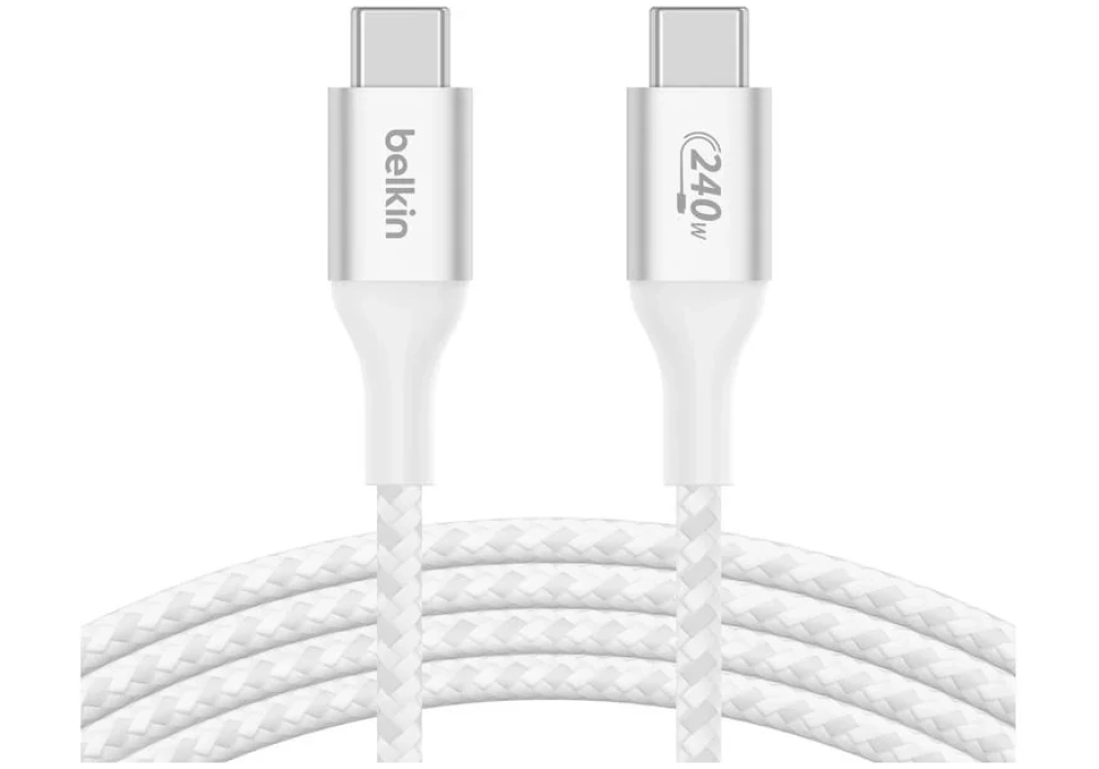 Belkin Câble USB BoostCharge 240W USB C - USB C 1 m blanc