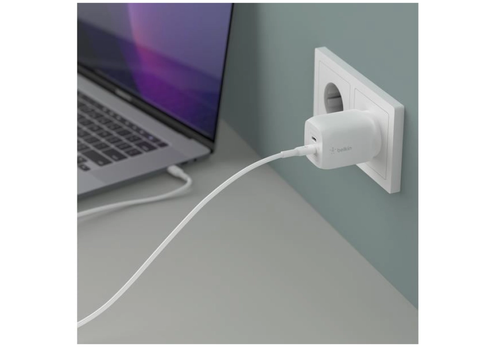 Belkin Chargeur Dual USB-C GaN PD 65W