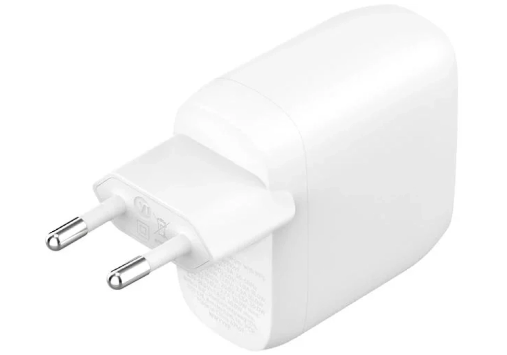 Belkin Chargeur mural Double USB-C 65W Blanc