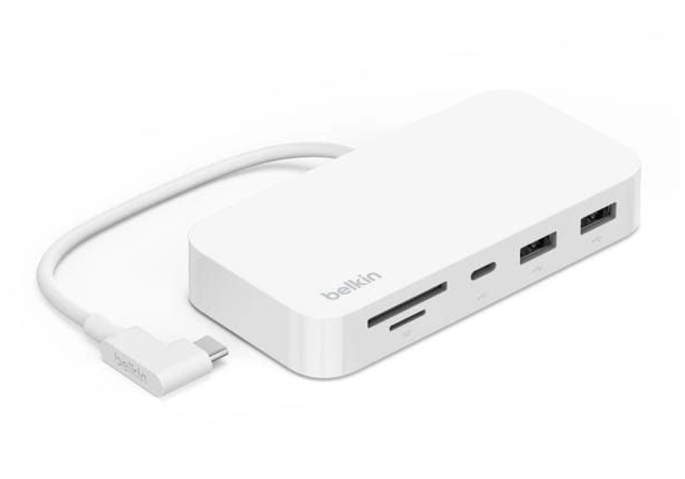 Belkin Hub USB-C multiport 6-en-1 avec support adhésif