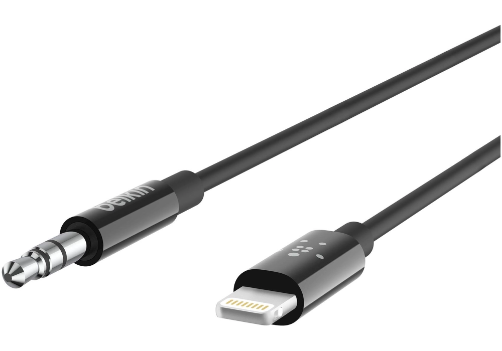 Belkin Lightning to 3.5 mm Audio Cable (Black) - 0.9m