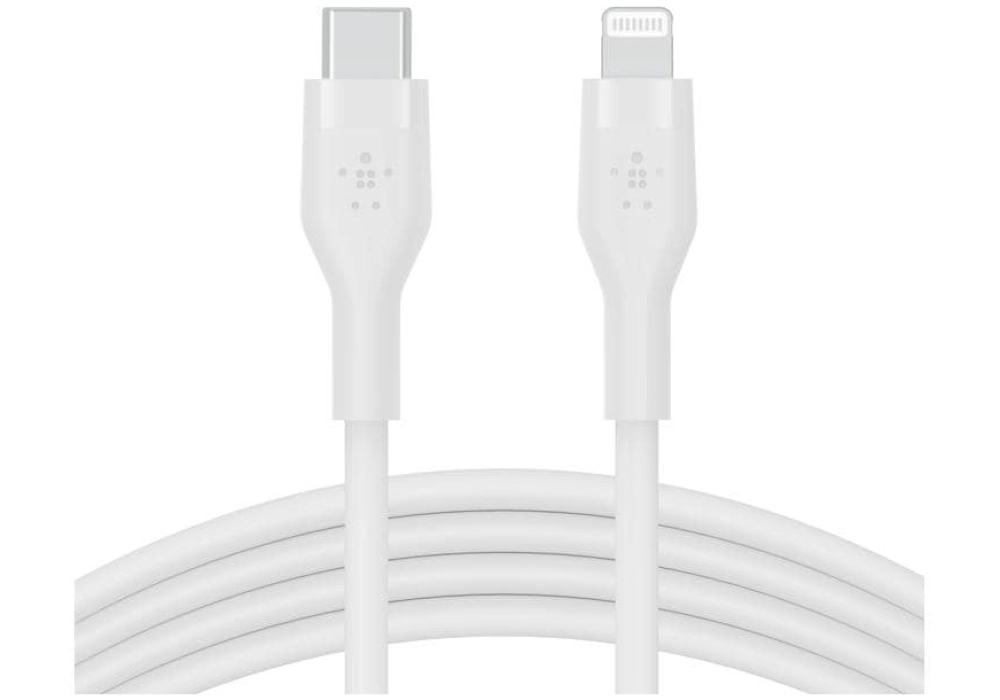 Belkin USB Boost Charge Flex USB C - Lightning (Blanc) - 2 m