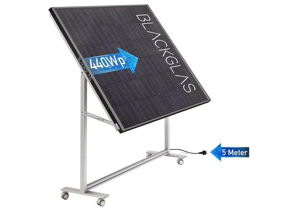 BLACKGLAS Installation solaire ECOtabletPRO 440 W