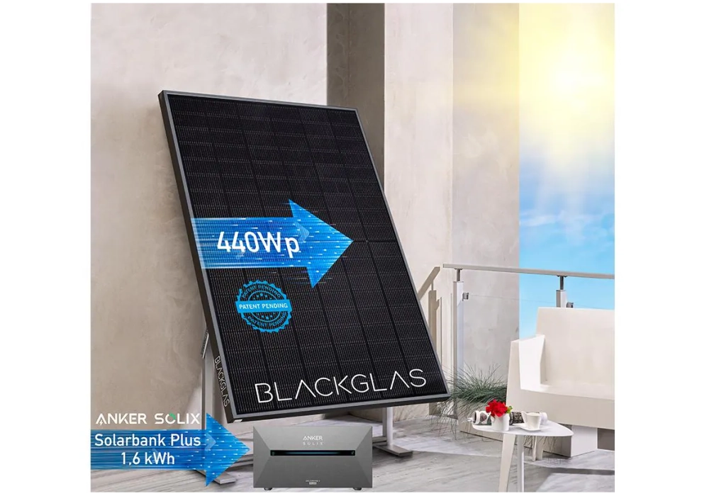 BLACKGLAS Installation solaire ECOzoom 440 Wp