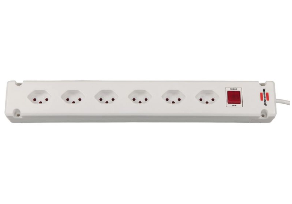 Brennenstuhl Power Strip Bremounta (White) - 6 x T13 - 3.0 m