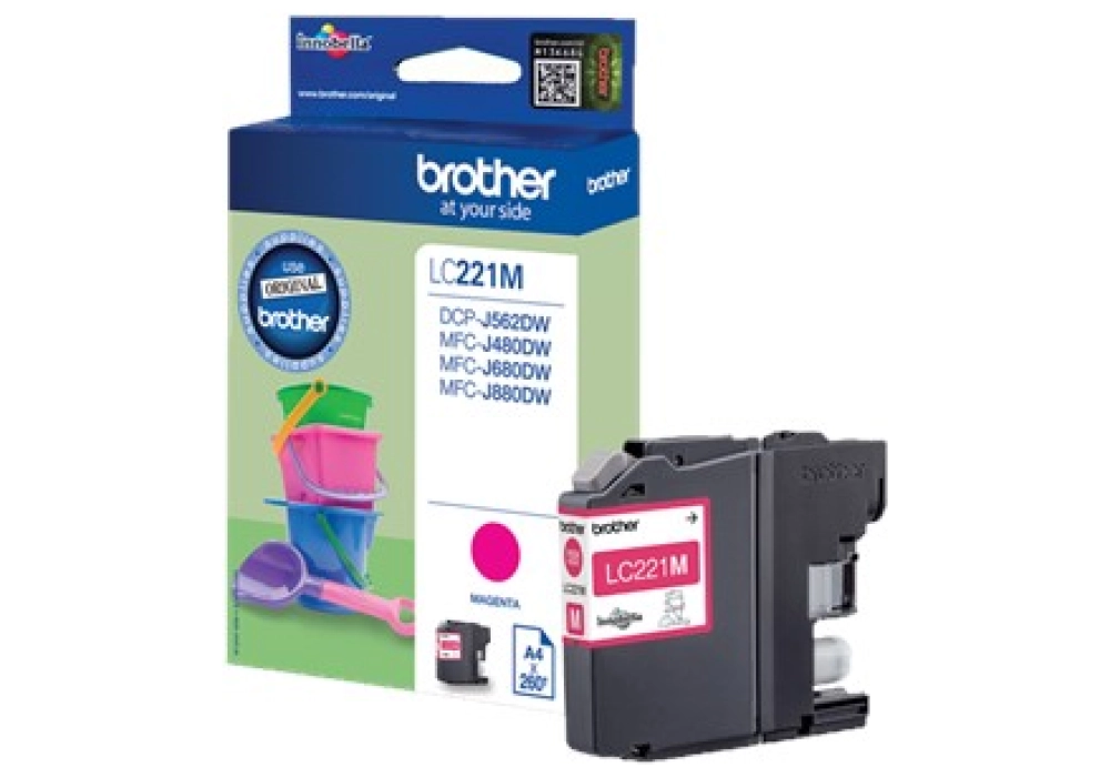 Brother Inkjet Cartridge LC-221M - Magenta