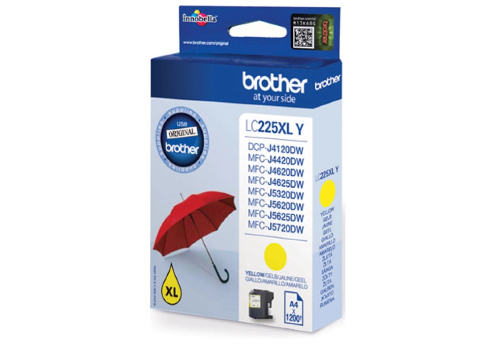 Brother Inkjet Cartridge LC-225XLY - Yellow