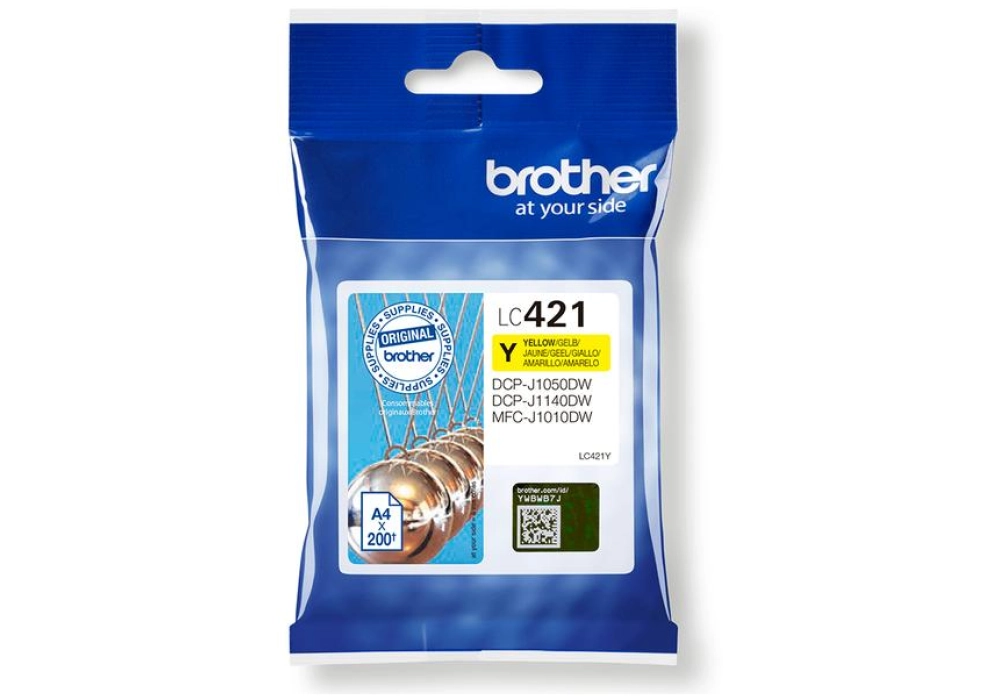 Brother Inkjet Cartridge LC-421Y - Jaune