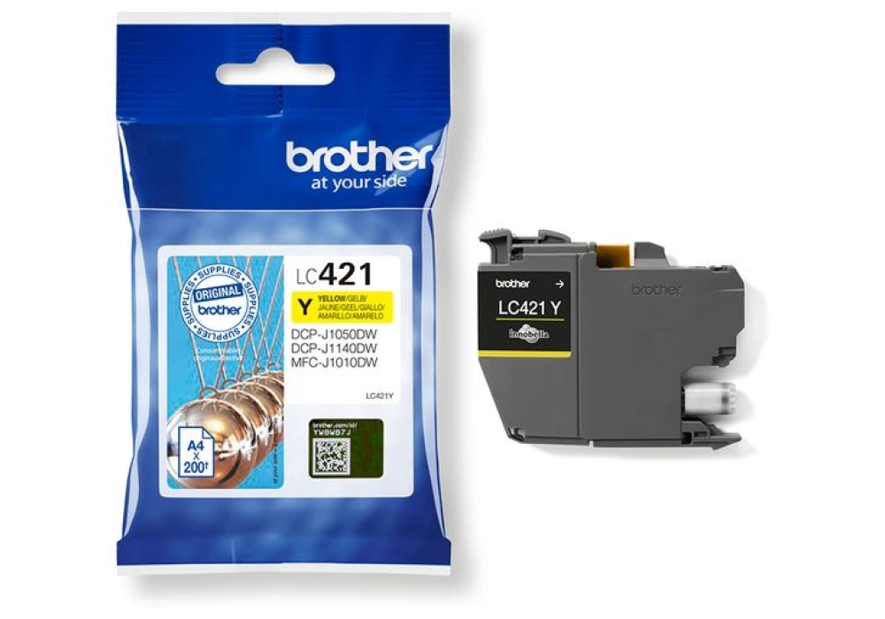 Brother Inkjet Cartridge LC-421Y - Jaune