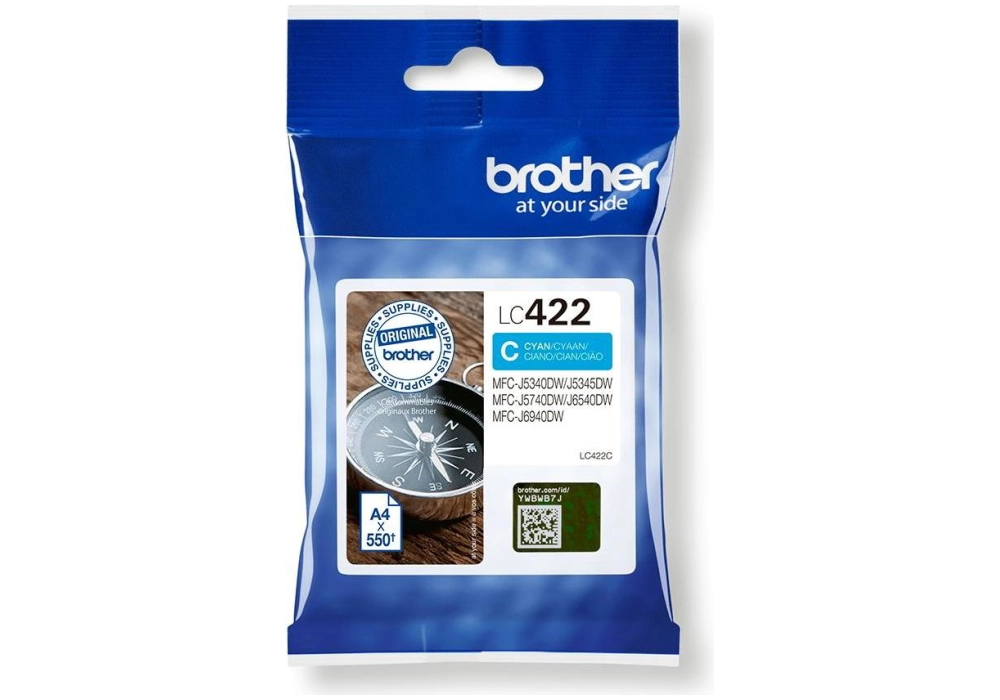 Brother Inkjet Cartridge LC-422C - Cyan