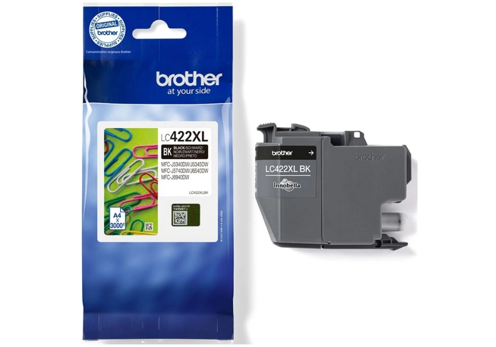 Brother Inkjet Cartridge LC-422XLBK - Noir