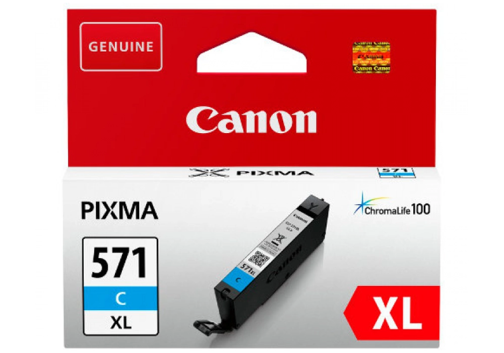 Canon Inkjet Cartridge CLI-571XLC Cyan