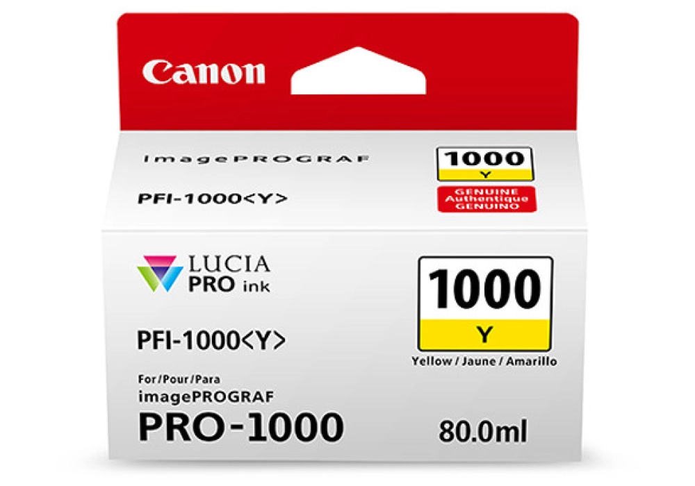 Canon Inkjet Cartridge PFI-1000Y - Yellow