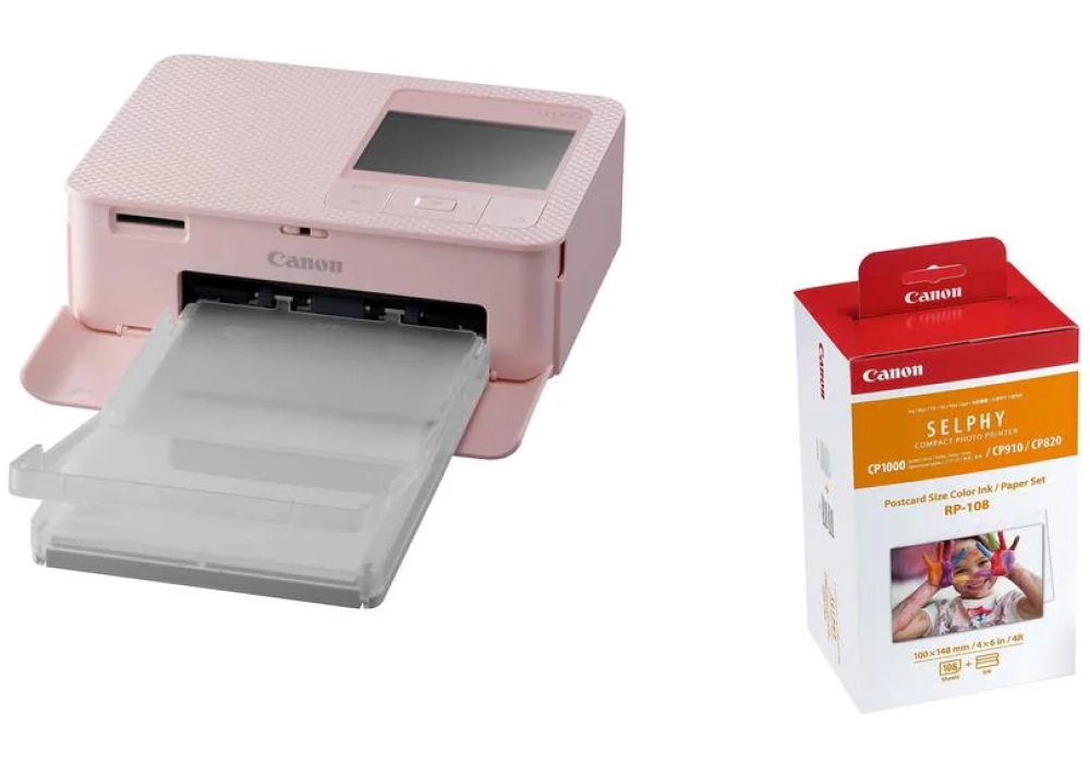 Canon Selphy CP1500 Rose papier et encre inclus