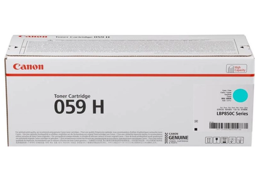 Canon Toner 059 H - Cyan