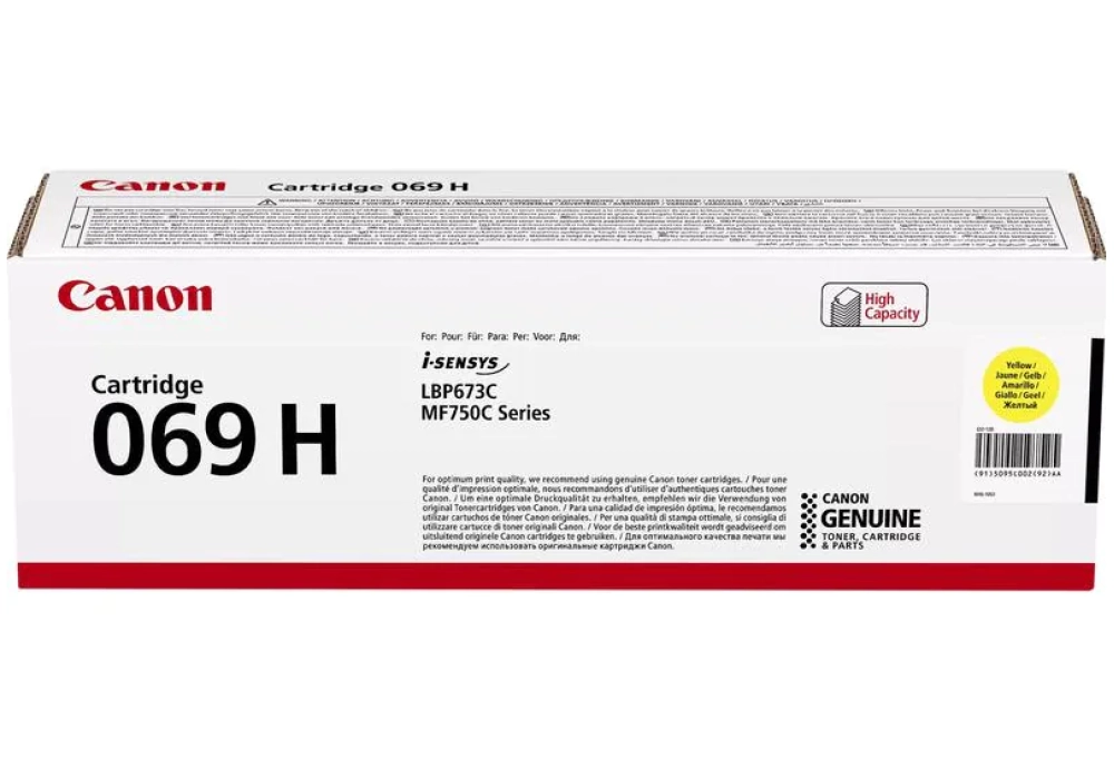 Canon Toner 069H - Jaune