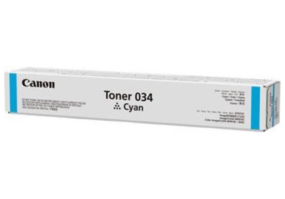 Canon Toner Cartridge - 034 - Cyan