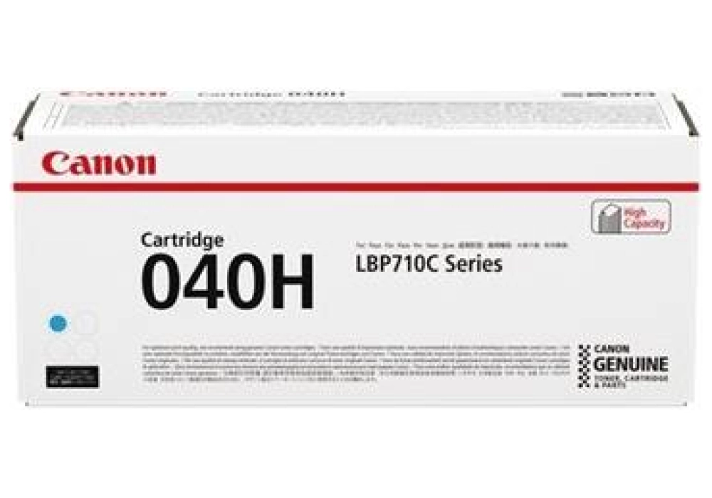 Canon Toner Cartridge - 040H - Cyan