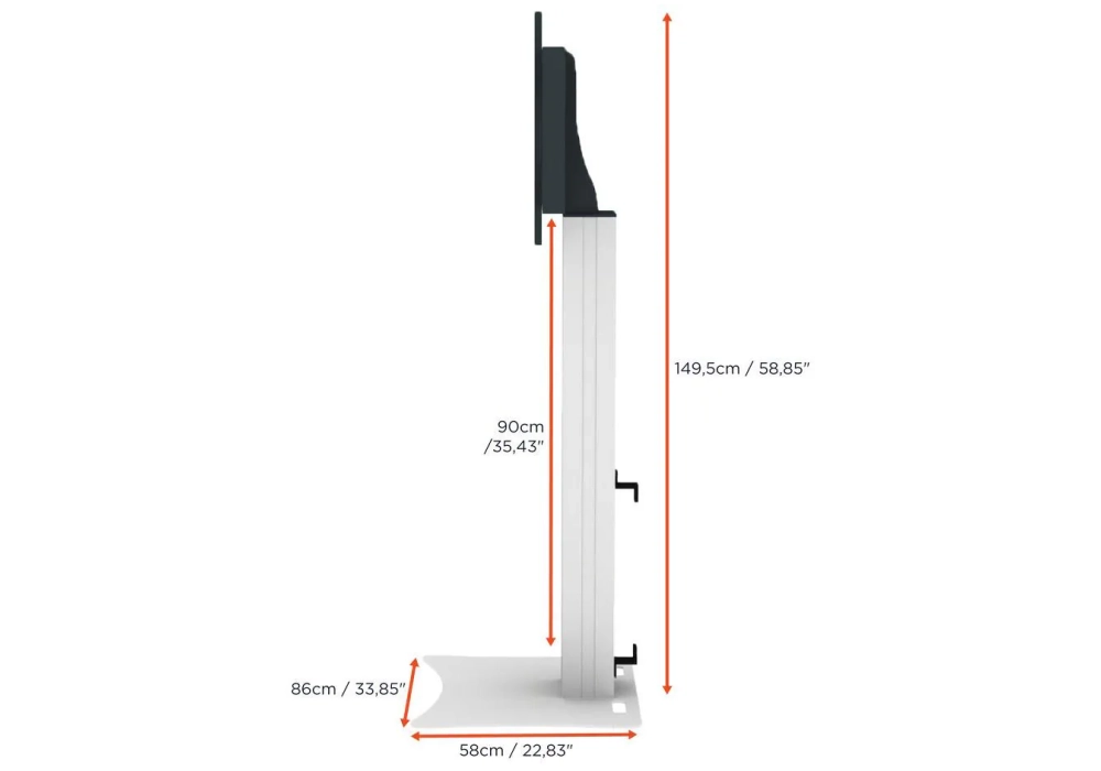 Celexon Pied de support Professional Plus Fixed-42100P Argenté