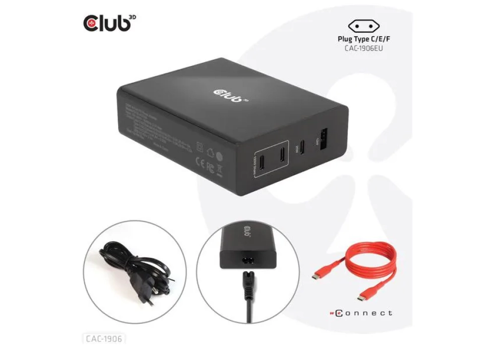 Club 3D Chargeur USB 120W