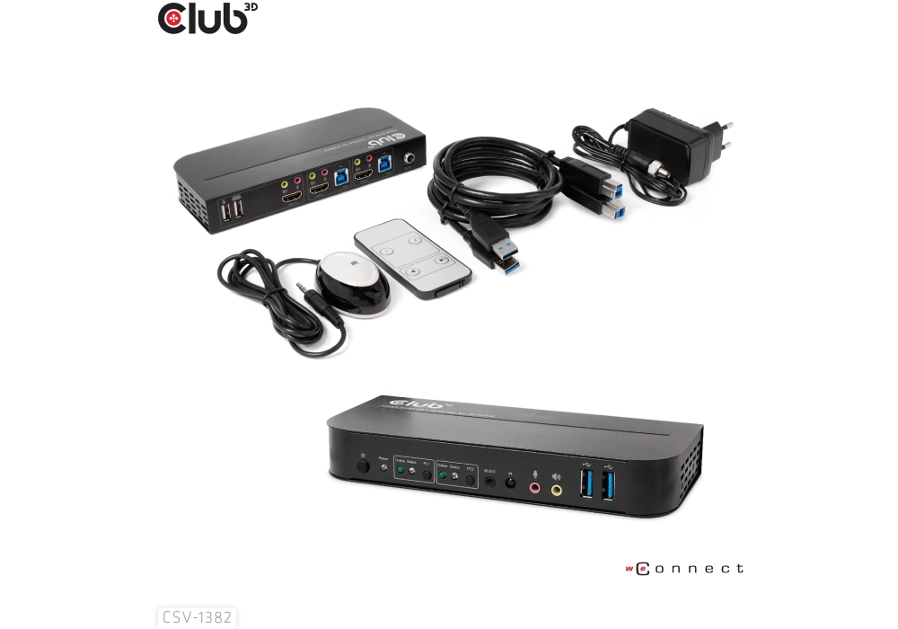 Club 3D Commutateur KVM CSV-1382