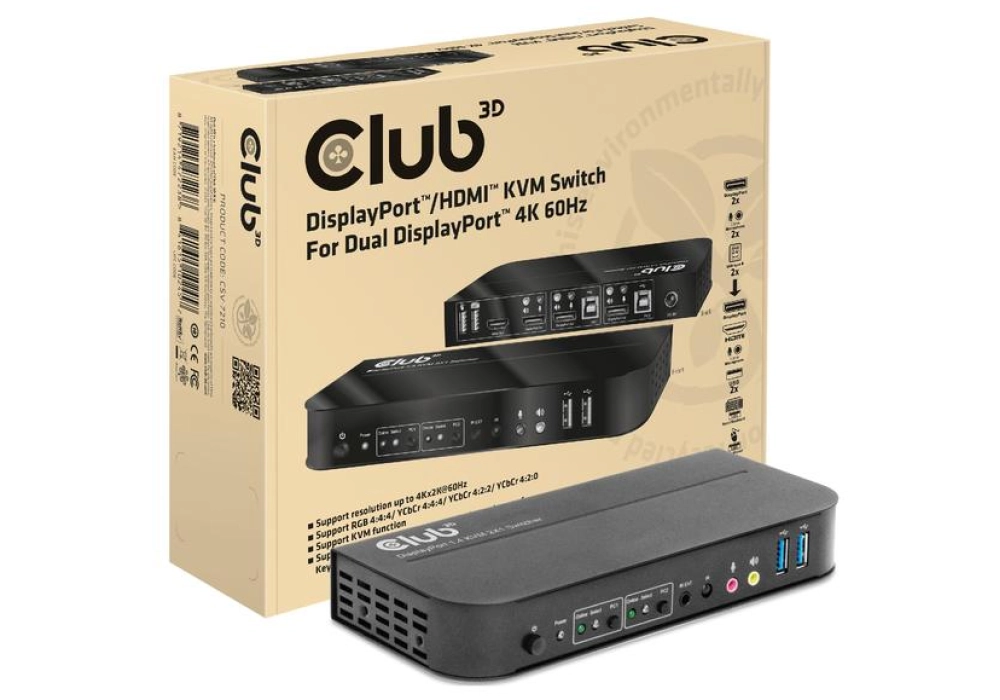 Club 3D Commutateur KVM CSV-7210