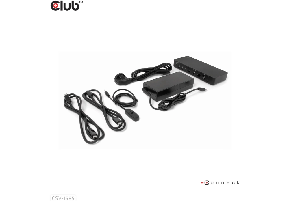 Club 3D Station d'accueil CSV-1585 DisplayPort/HDMI KVM