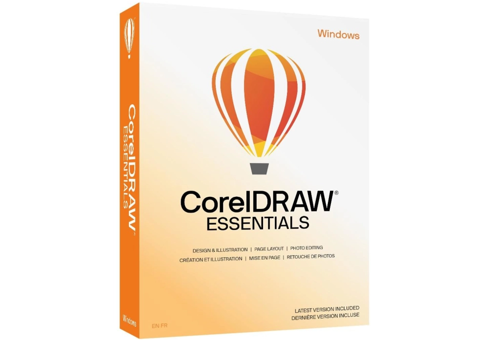 Corel CorelDRAW Essentials 2024 Box, Complet, Win, EN/DE