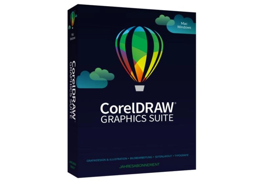 Corel CorelDraw Graphics Suite 365 - ESD - Abonnement 1 an - ML