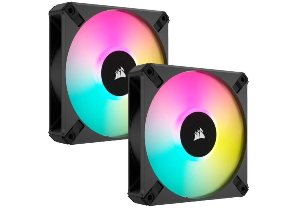 Corsair AF Series iCUE AF140 RGB Elite (Noir) - Pack de 2