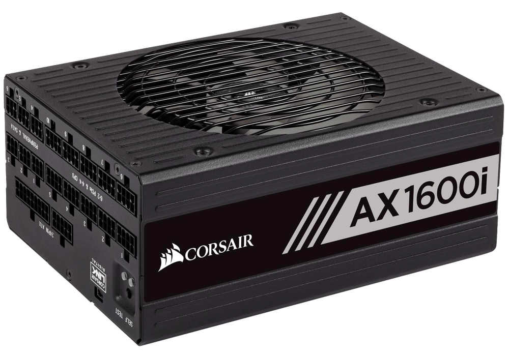 Corsair AX1600i iCUE 1600 W avec câble