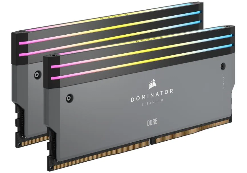 Corsair Dominator Titanium RGB Gris DDR5-6000 - 64GB (2 x 32GB - CL30)