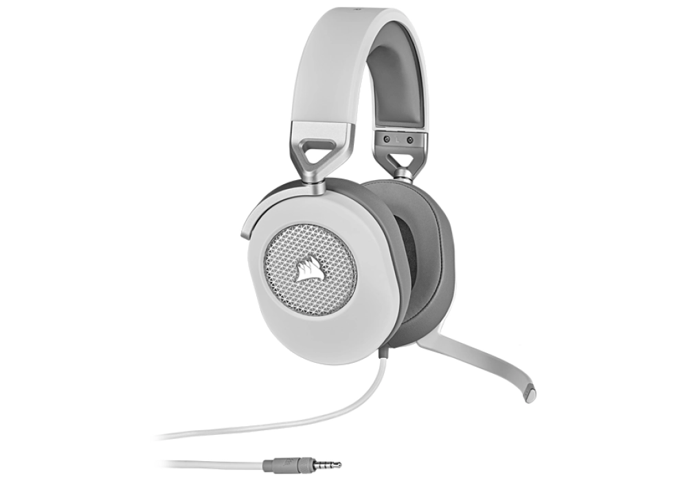 Corsair HS65 SURROUND Wired Gaming Headset (Blanc)