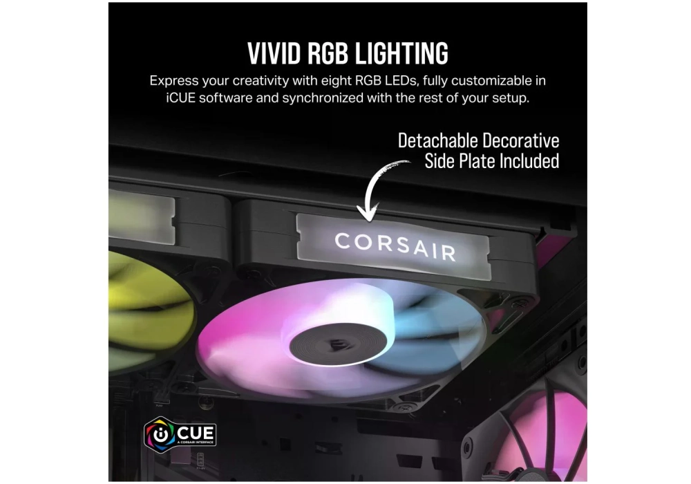 Corsair iCUE LINK RX140 RGB Extension de ventilateur simple Noir