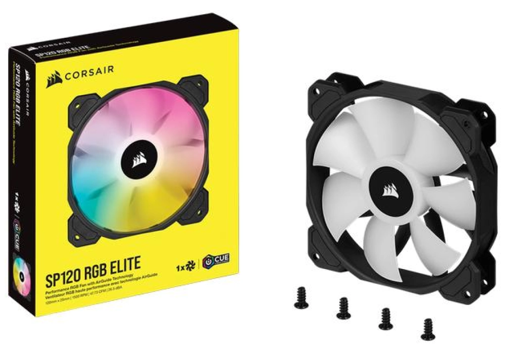 Corsair iCUE SP120 RGB ELITE Performance PWM (Black)