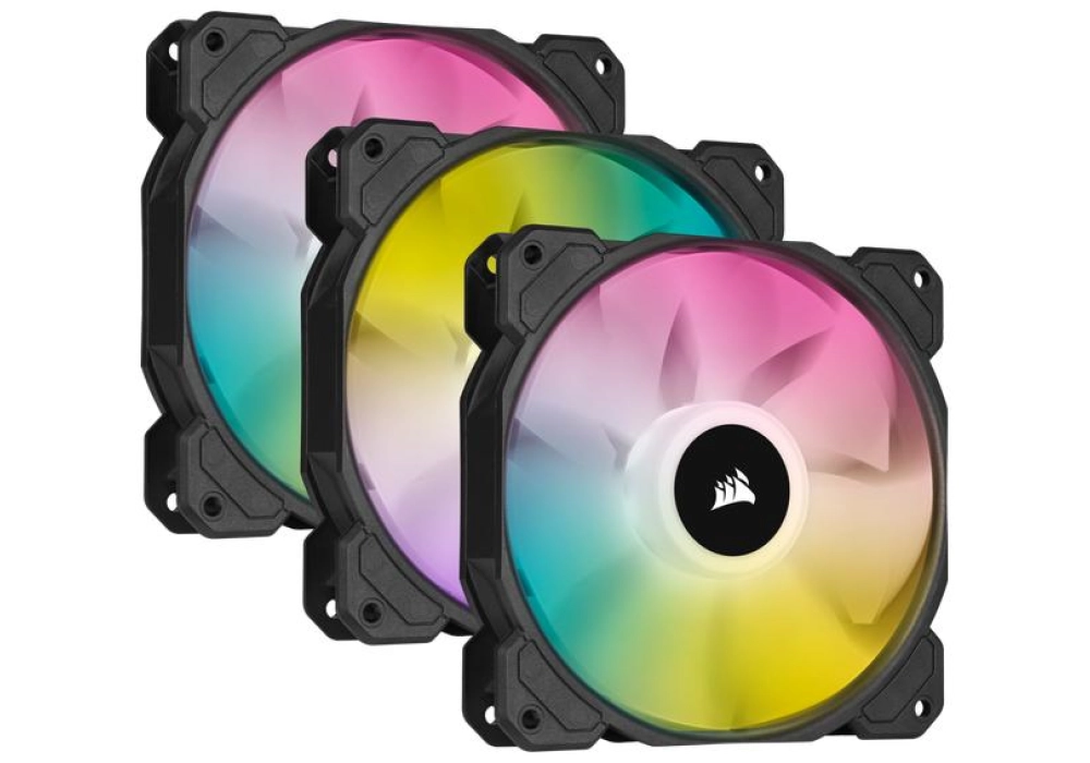 Corsair iCUE SP120 RGB ELITE Performance PWM - Triple Pack (Black)