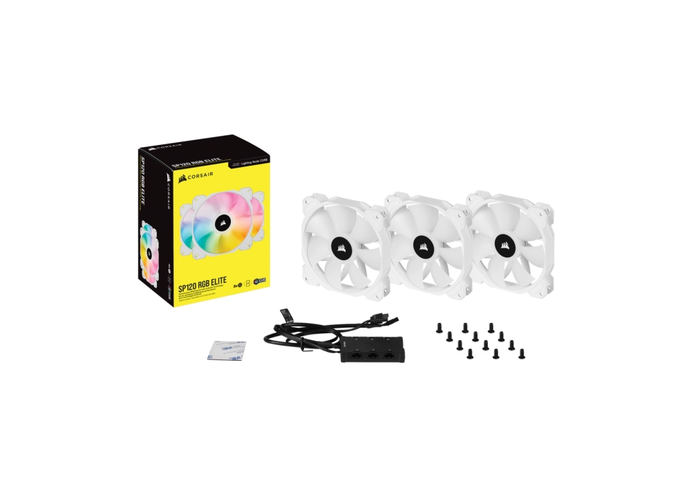 Corsair iCUE SP120 RGB ELITE Performance PWM - Triple Pack (White)