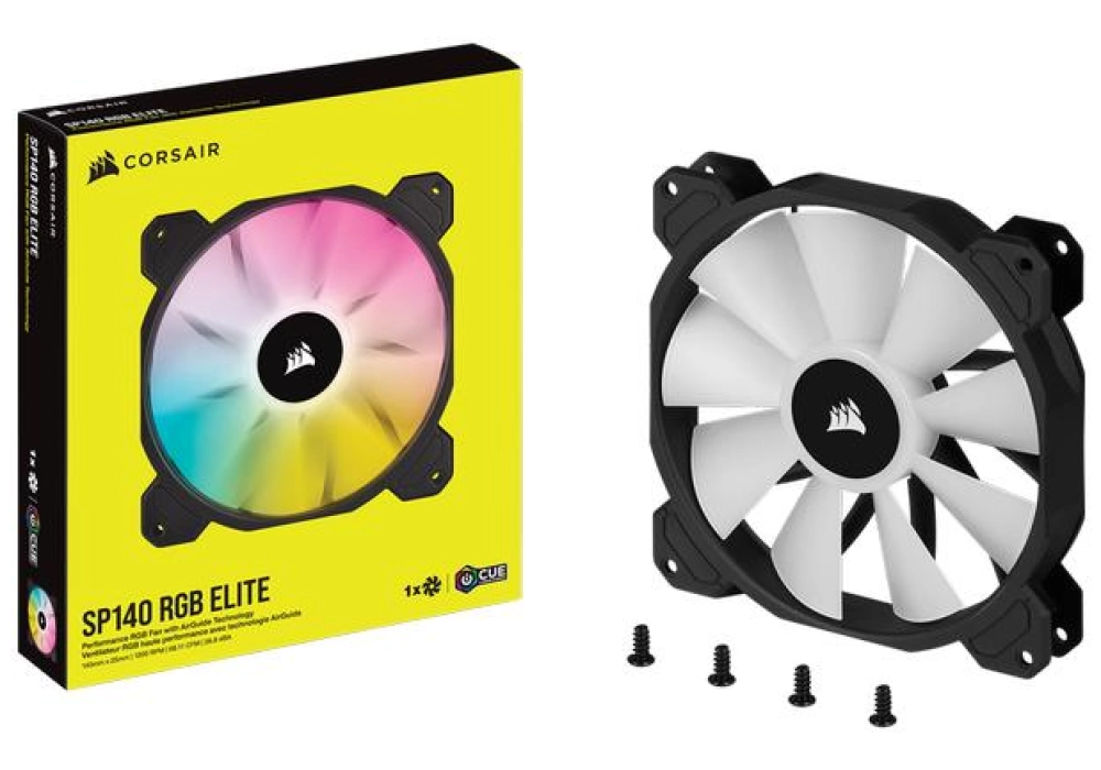 Corsair iCUE SP140 RGB ELITE Performance PWM (Black)