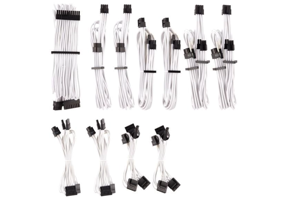 Corsair Premium PSU Cables Pro Kit Type 4 Gen 4 (Blanc)