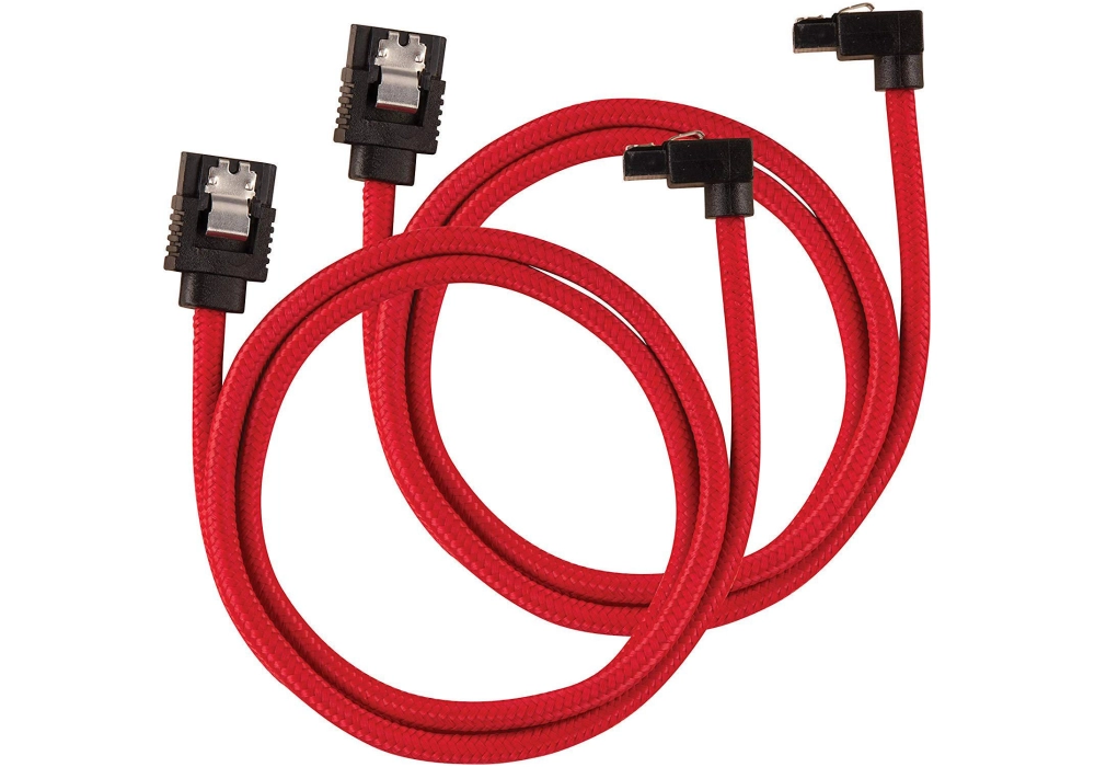 Corsair SATA3 Premium Cable Set - 60 cm 90° (Red)