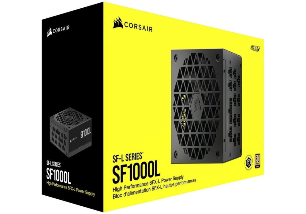 Corsair SF-L Series SF1000L 1000W SFX-L, ATX 3.0