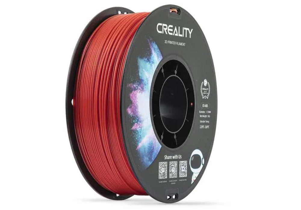 Creality Filament ABS, Rouge, 1.75 mm, 1 kg