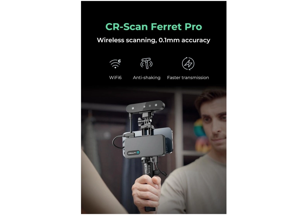 Creality Scanner 3D CR-Scan Ferret Pro, WiFi