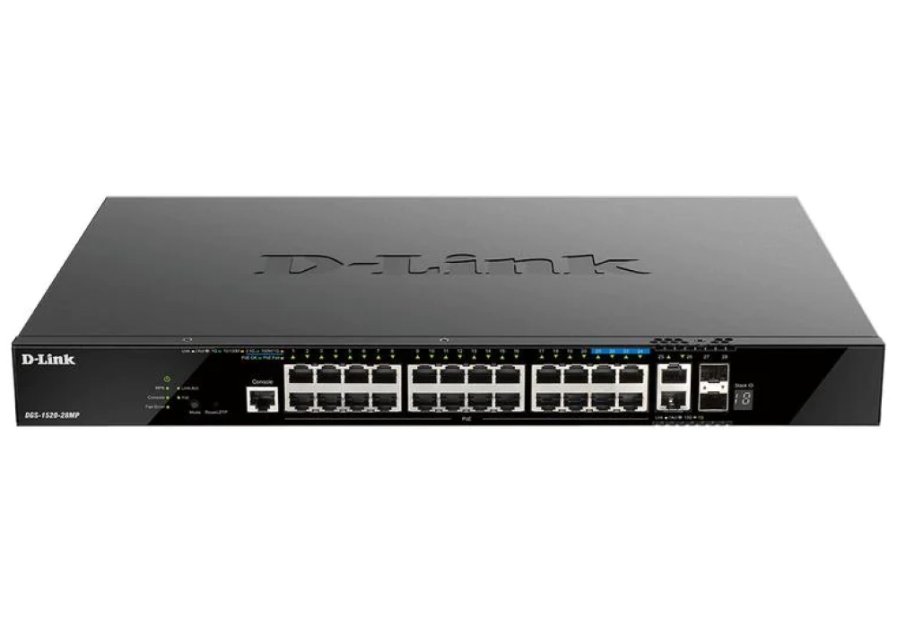 D-Link Commutateur PoE+ DGS-1520-28MP/E 28 ports