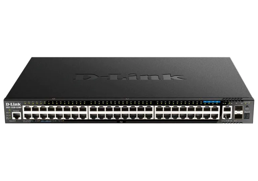 D-Link Commutateur PoE+ DGS-1520-52MP/E 52 ports