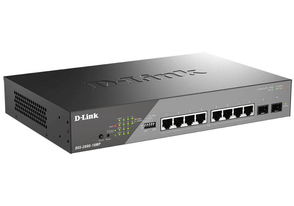 D-Link PoE+ Switch DSS-200G-10MP 10 ports