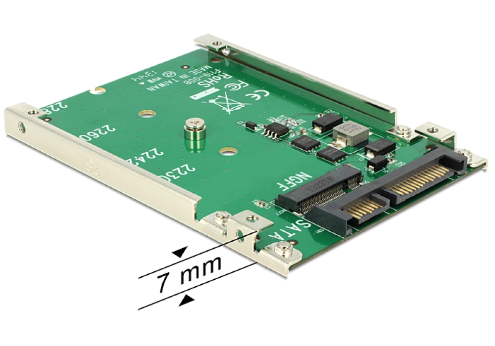 DeLOCK 2.5″ Converter SATA 22 Pin > M.2 NGFF