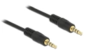 DeLOCK 3.5mm Stereo Cable 4-pin - 0.5 m